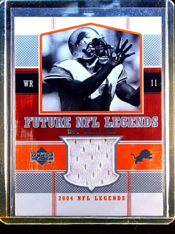 2004 Upper Deck Legends Roy Williams JSY #FL-RW Lions Future Legends Jersey