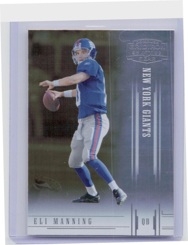 2005 Donruss Gridiron Gear Eli Manning #38 Giants