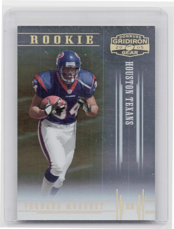 2005 Donruss Gridiron Gear Vernand Morency Gold Holofoil /100 #128 Texans