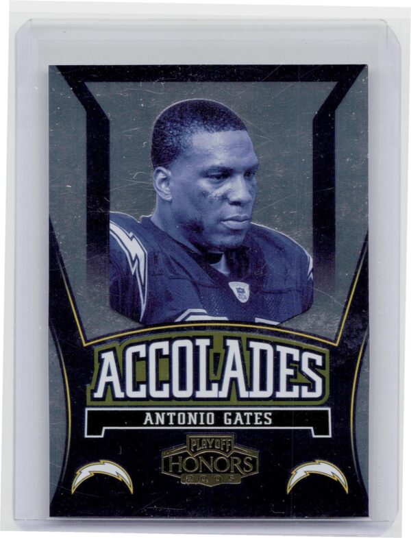 2005 Playoff Honors Antonio Gates /699 #A-2 Chargers Accolades