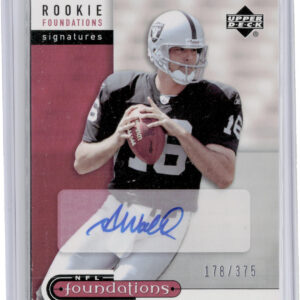 2005 Upper Deck Foundations Andrew Walter AU SN375 RC #249 Raiders