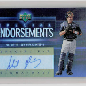 2006 Upper Deck Special F/X Wil Nieves AU #SE-WN Yankees Special Endorsements
