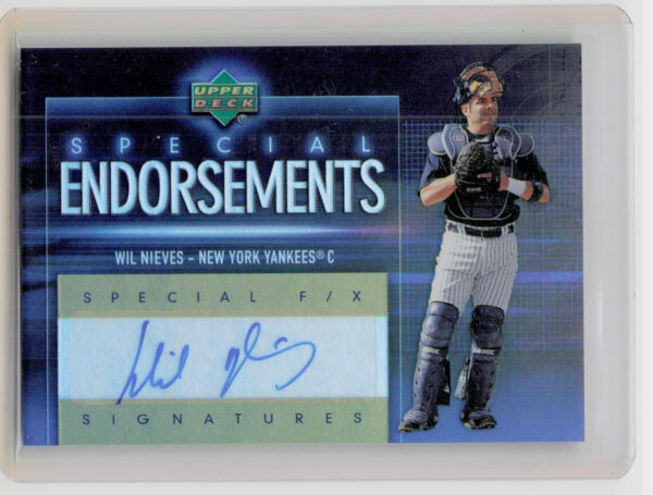 2006 Upper Deck Special F/X Wil Nieves AU #SE-WN Yankees Special Endorsements