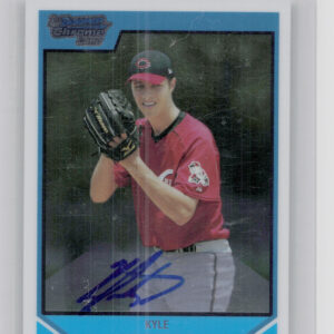 2007 Bowman Draft Picks & Prospects Kyle Lotzkar AU #BDPP116 Reds Chrome Prospec