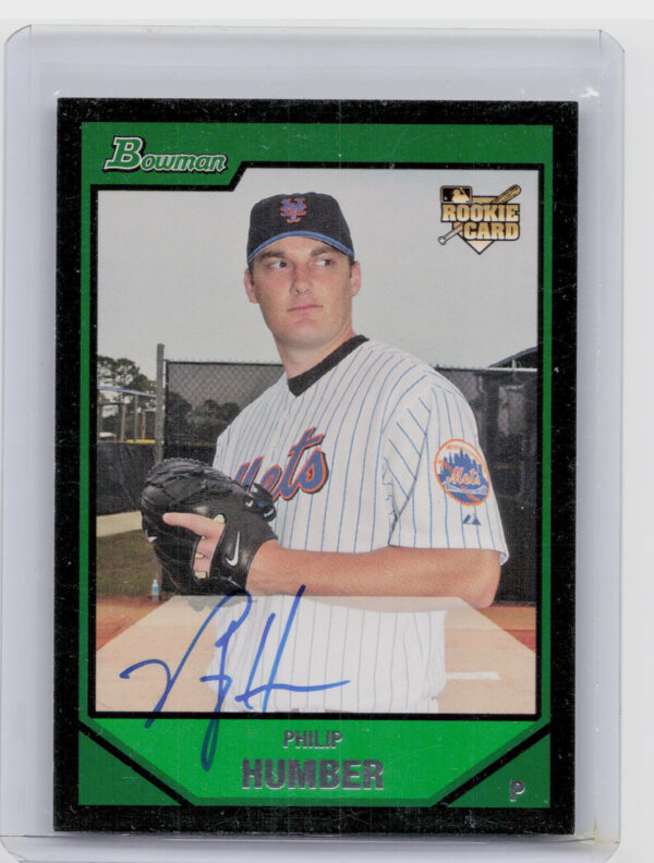 2007 Bowman Philip Humber AU SP #225 Mets
