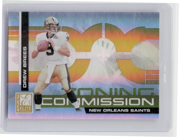 2007 Donruss Elite Drew Brees /1000 #ZC-2 Saints Zoning Commission Gold