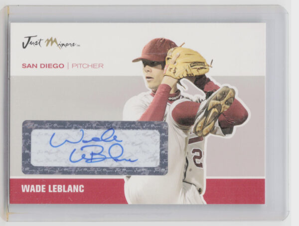 2007 Just Autographs Wade Leblanc AU #JA-26 Padres Signatures