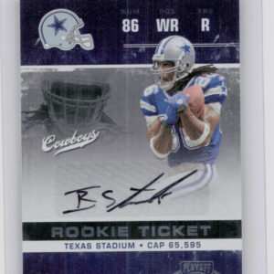 2007 Playoff Contenders Isaiah Stanback AU RC #159 Cowboys