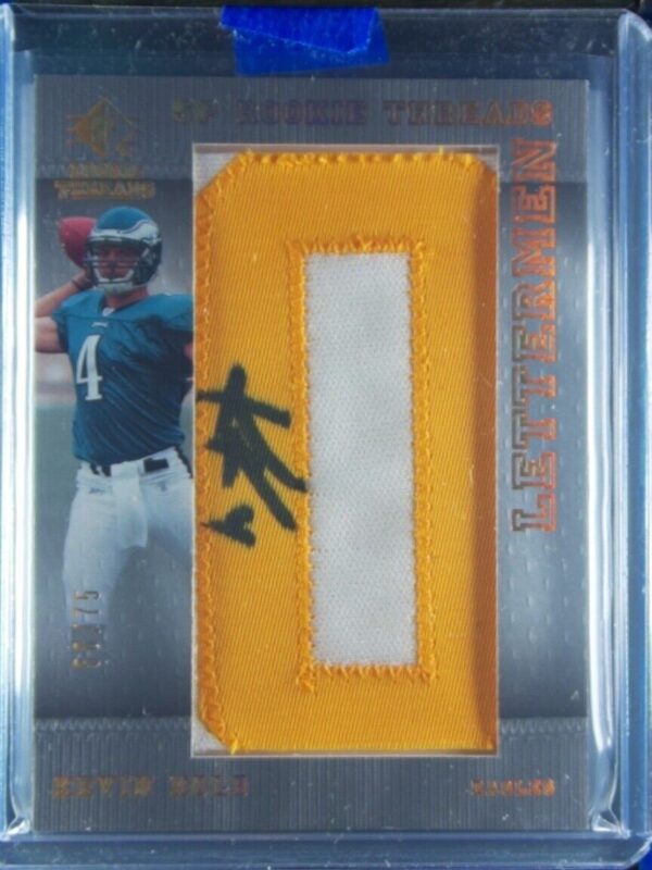 2007 SP Rookie Threads Kevin Kolb #117 Eagles Rookie Lettermen Gold