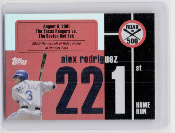 2007 Topps Alex Rodriguez #ARHR221 Rangers Alex Rodriguez: Road to 500