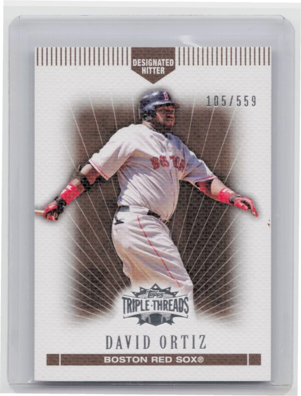 2007 Topps Triple Threads David Ortiz Sepia SN559 #100 Sox