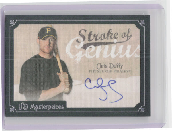 2007 Upper Deck Masterpieces Chris Duffy AU #SG-CD Pirates Stroke of Genius