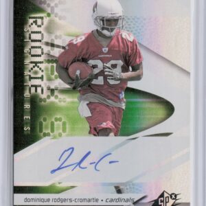2008 SPx Dominique Rodgers-Cromartie Green Holofoil Rookies AU SN199 #203 Cardin