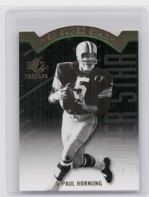 2009 SP Threads Paul Hornung #AP5 Packers Die Cut
