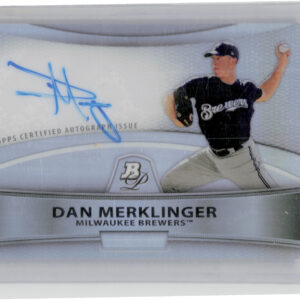2010 Bowman Platinum Dan Merklinger AU #BPA-DM Brewers Prospect Autographs Refra