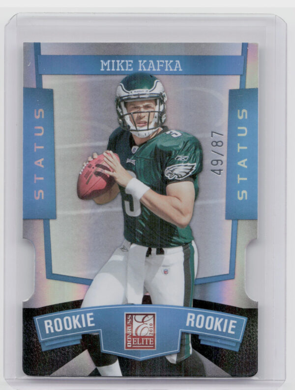 2010 Donruss Elite Mike Kafka Status SN87 #155 Eagles