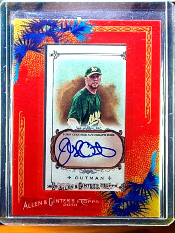 2010 Topps Allen & Ginter Josh Outman AU #AGA-JO Athletics Autographs