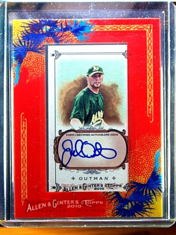 2010 Topps Allen & Ginter Josh Outman AU #AGA-JO Athletics Autographs