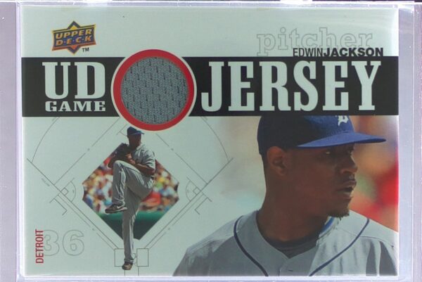 2010 Upper Deck Edwin Jackson JSY #UDGJ-EJ Tigers UD Game Jersey