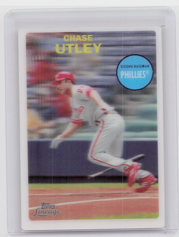 2011 Topps Lineage Chase Utley #NNO Phillies Topps 3D