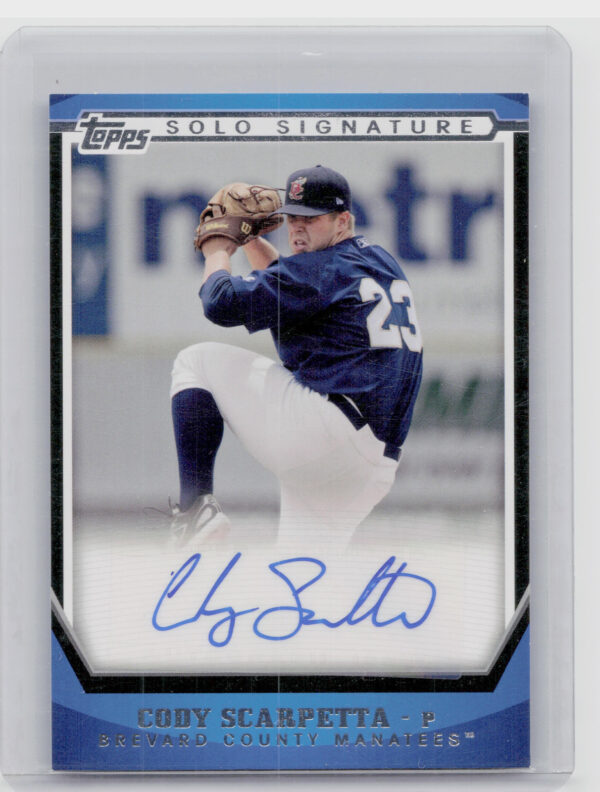 2011 Topps Pro Debut Cody Scarpetta AU #SSA-CS Manatees Solo Signatures