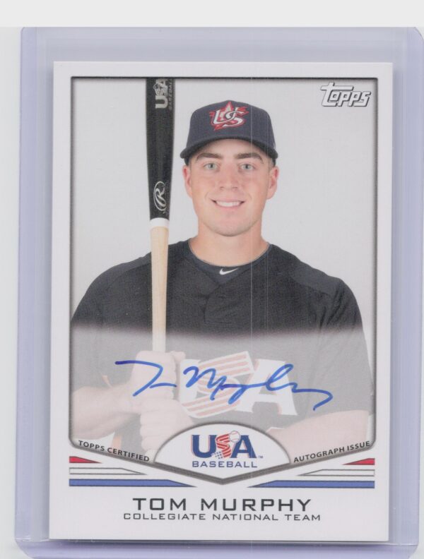 2011 Topps USA Baseball Tom Murphy Auto #USA-A16 USA Autographs