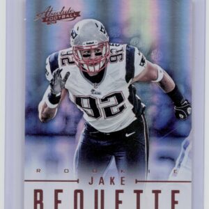 2012 Absolute Jake Bequette RC /399 #140 Patriots