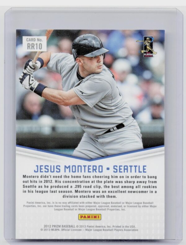 2012 Prizm Jesus Montero #RR10 Mariners Rookie Relevance - Image 3