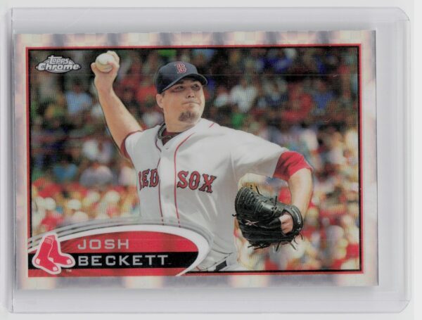2012 Topps Chrome Josh Beckett X Fractors #115 Sox