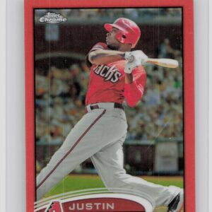 2012 Topps Chrome Justin Upton Orange Refractors #10 Diamondbacks