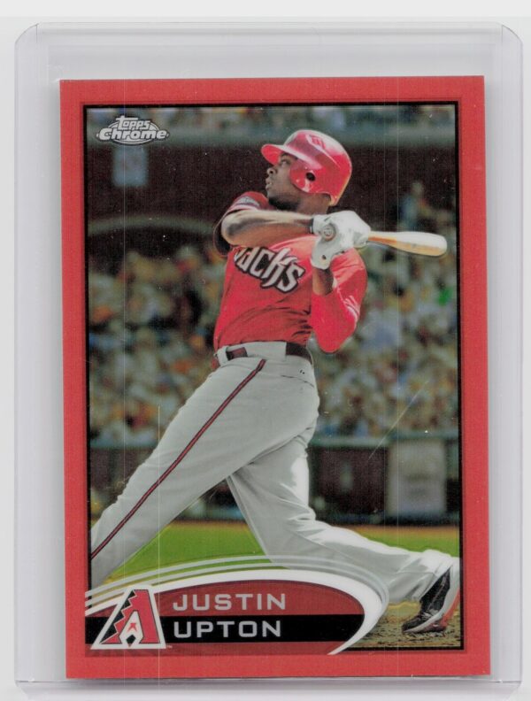 2012 Topps Chrome Justin Upton Orange Refractors #10 Diamondbacks