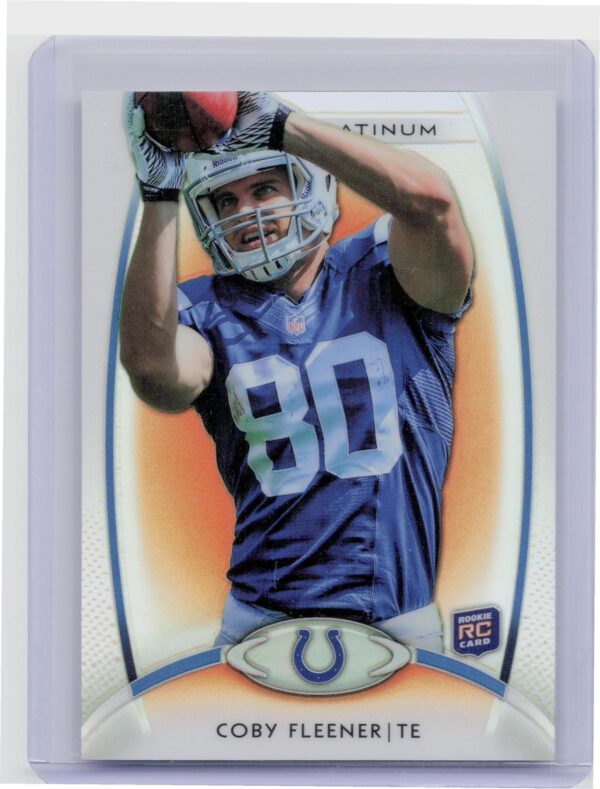 2012 Topps Platinum Coby Fleener Orange Refractors #131 Colts