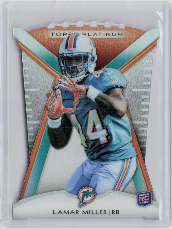 2012 Topps Platinum Lamar Miller #PDC-LM Dolphins Rookie Die Cut