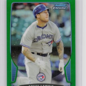 2013 Bowman Chrome Brett Lawrie Green Refractors #153 Jays