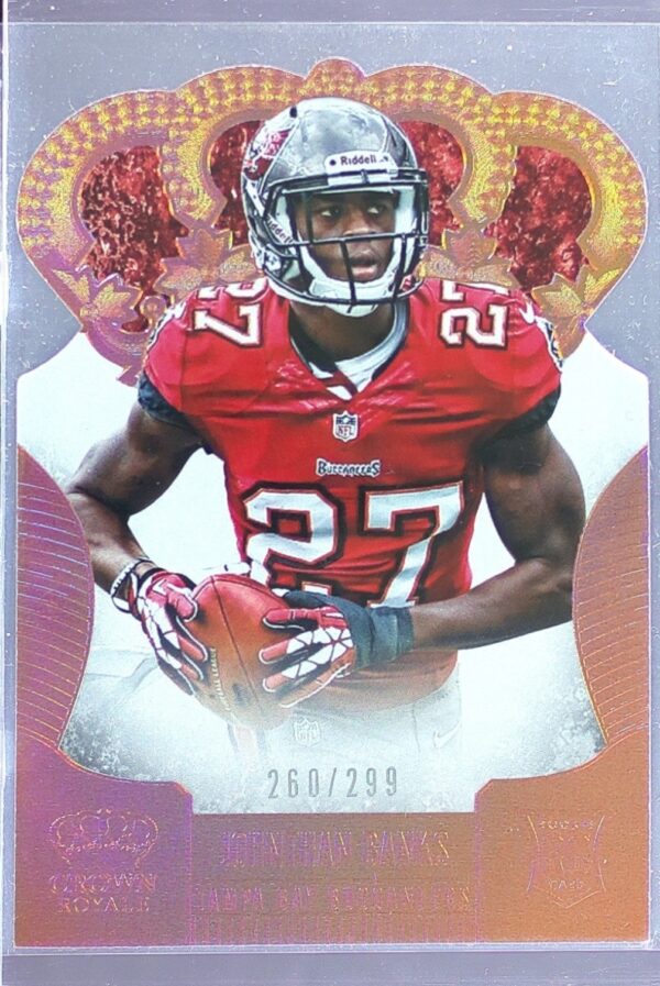2013 Crown Royale Johnthan Banks Bronze Holo (Die Cut Crown) /299 RC #148 Bucs
