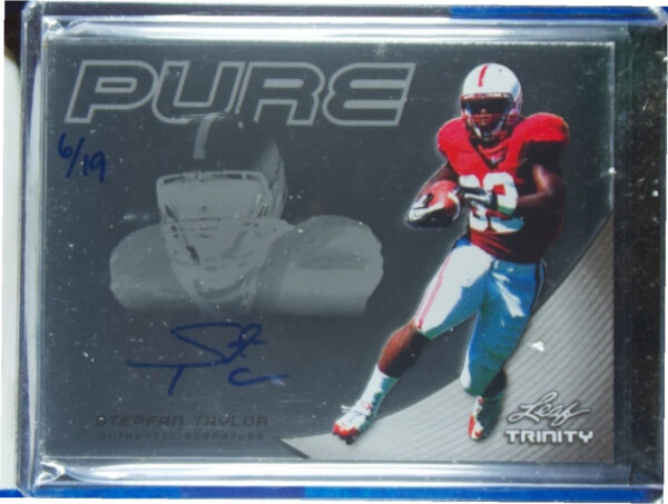 2013 Leaf Trinity Stepfan Taylor AU SN19 #P-ST1 Cardinal Pure Autographs Silver