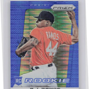 2013 Panini Prizm A.J. Ramos Prizms Blue Pulsar #293 Marlins