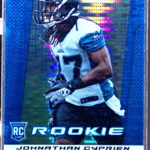 2013 Prizm Johnathan Cyprien Prizms Blue Pulsar RC #244 Jaguars