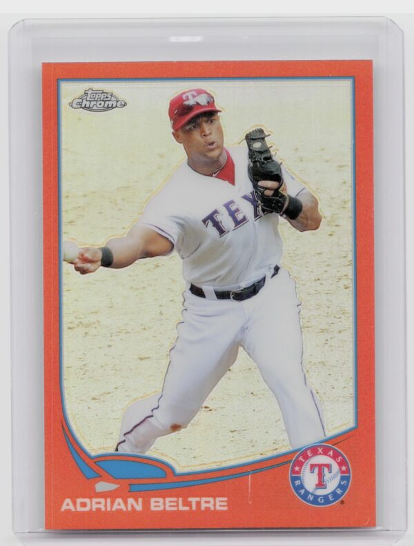 2013 Topps Chrome Adrian Beltre Orange Refractors #122 Rangers