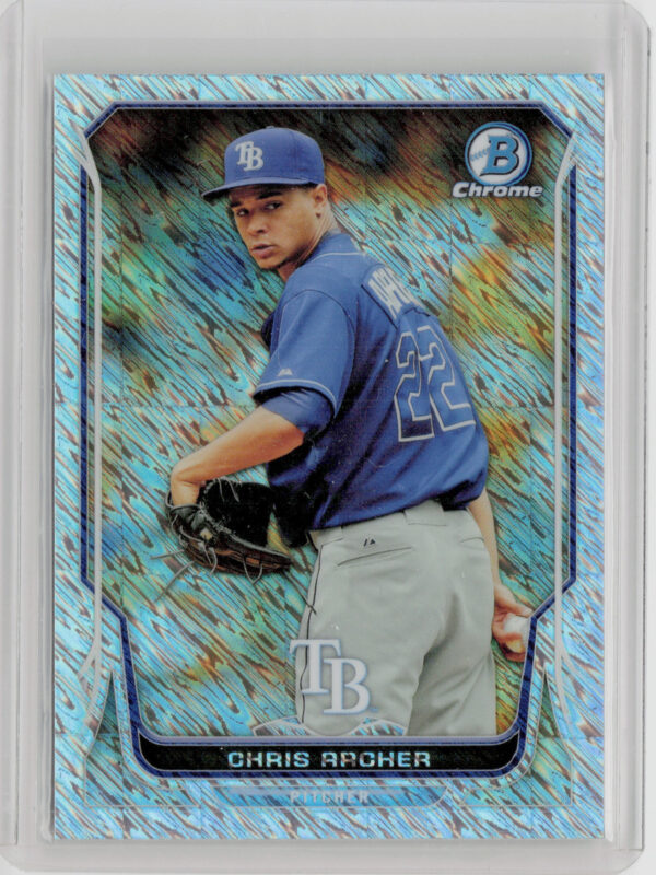 2014 Bowman Chrome Chris Archer Shimmer Refractors SN15 #48 Rays