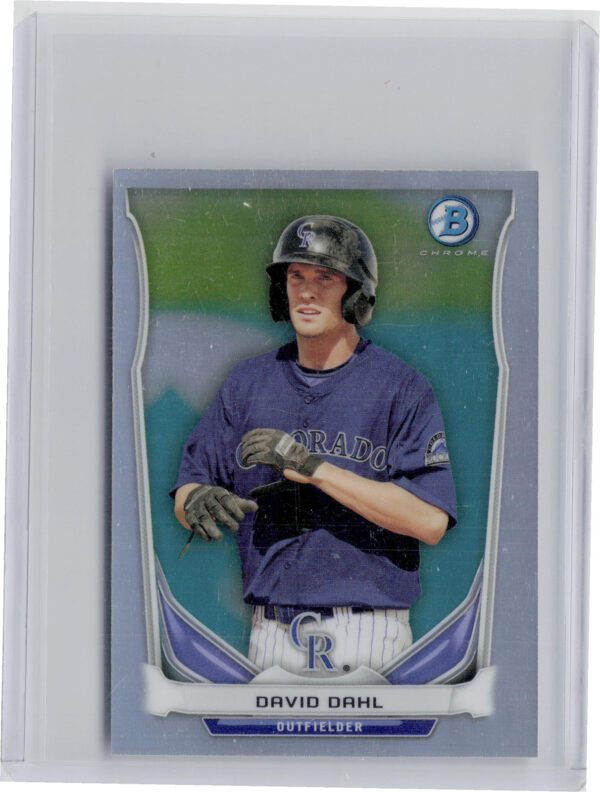 2014 Bowman David Dahl #BM-CRO3 Rockies Chrome Bowman Scout Top 5 Mini Refractor