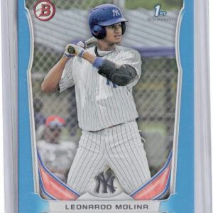 2014 Bowman Leonardo Molina SN500 #BP20 Yankees Prospects Blue