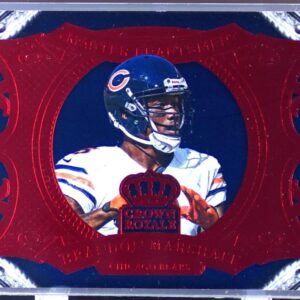2014 Crown Royale Brandon Marshall #MC8 Bears Master Craftsmen Red