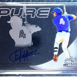 2014 Leaf Trinity Franklin Barreto AU #P-FB1 Jays Pure Autographs Blue