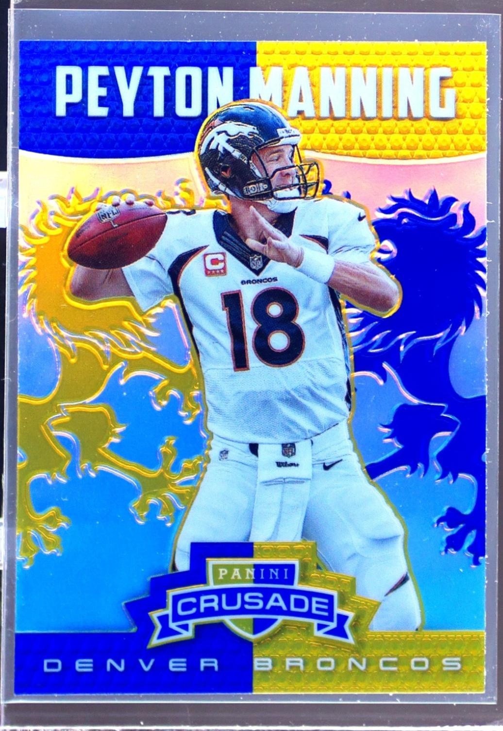 2014 Rookies & Stars Peyton Manning #18 Broncos Crusade Blue