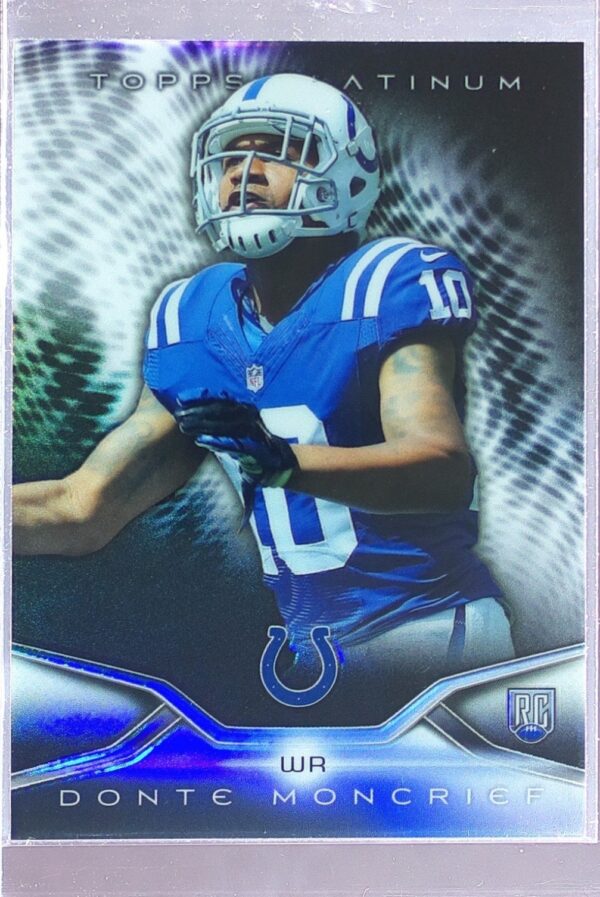 2014 Topps Platinum Donte Moncrief Black Refractors RC #147 Colts