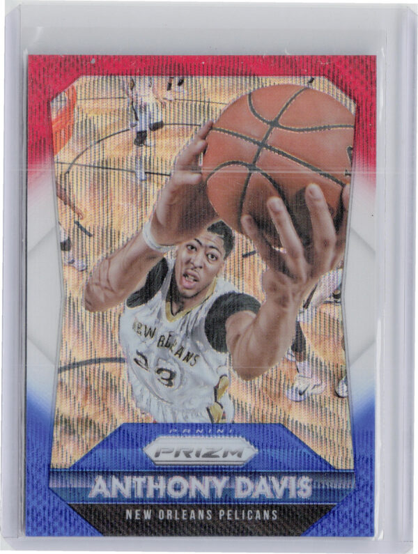 2015-16 Panini Prizm Anthony Davis Red, White & Blue Prizms #55 Pelicans