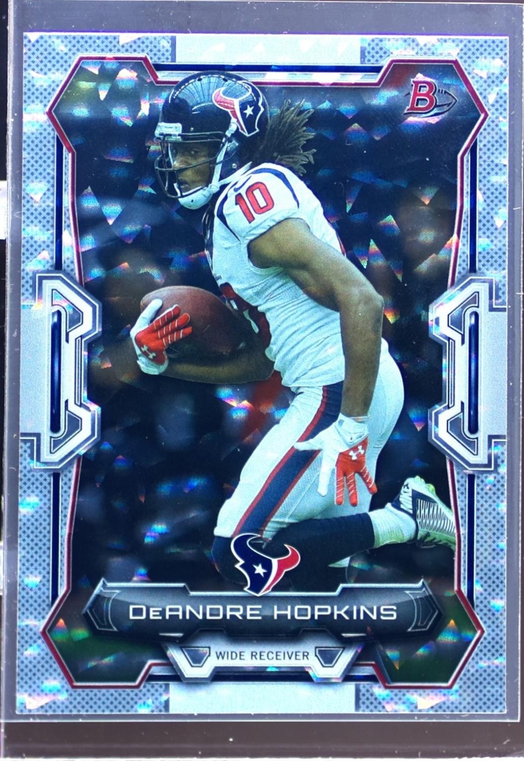 2015 Bowman DeAndre Hopkins Veterans Rainbow Silver Ice #48 Texans