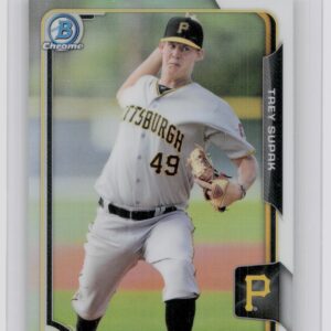 2015 Bowman Draft Trey Supak Chrome Refractors #42 Pirates