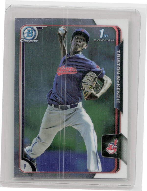 2015 Bowman Draft Triston McKenzie Chrome #96 Indians